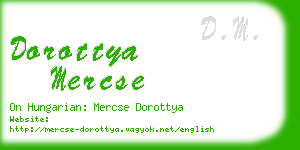 dorottya mercse business card